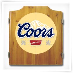 Coors Bristle Dart Board with Cabinet