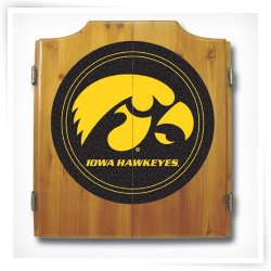 NCAA Bristle Dart Board with Cabinet