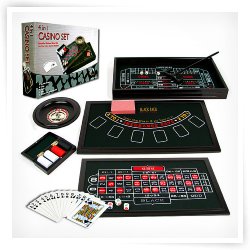 4 in 1 Casino Game Table Roulette, Craps, Poker, BlackJack