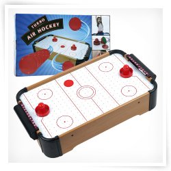Trademark Games Mini Table Top Air Hockey with Accessories